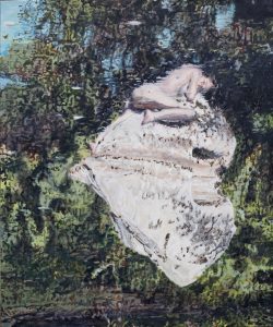 L’ envie en songe contre son grés.<br />2023, 50 x 60 cm huile sur toile 
