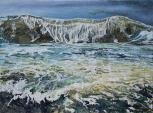 La Mer, ma montagne<br />La Mer, ma montagne
2020, 97 x 130 cm, huile sur toile *prix : 450€
