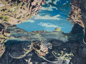 la Cité d’Or<br />2019, Huile sur toile, 96.5 x 130 cm. *prix au format : 940€
