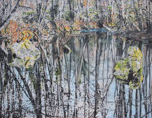 Inner Space<br />2017, 114 x 146 cm, huile sur toile.
Collection particulière