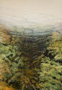 Serinity 2020<br />130 x 90 cm, huile sur toile. Collection particulière