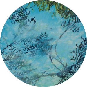xavier-de-maisonneuve-©-atmospherique-les-Arbres-Volent-2024-brise-printanière-40-cm-de-diametre-huile-sur-toile<br />Brise printanière
2024, 40 cm de diamètre, huile sur toile. Collection particulière