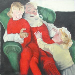 Copy santa claus<br />2002, Huile sur toile, 59,5 x 59,5 cm
Collection particulière