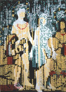 Scène rupestre (médico-légale)<br />2000, 200 x 145 cm, Laque glycérophtalique
Collection particulière