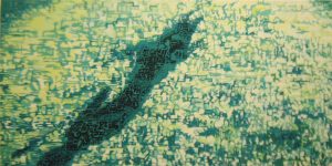 Araignée du soir, Espoir / Araignée du matin, Chagrin<br />2003, 75 x 150 cm, Huile sur toile, Collection Particulière