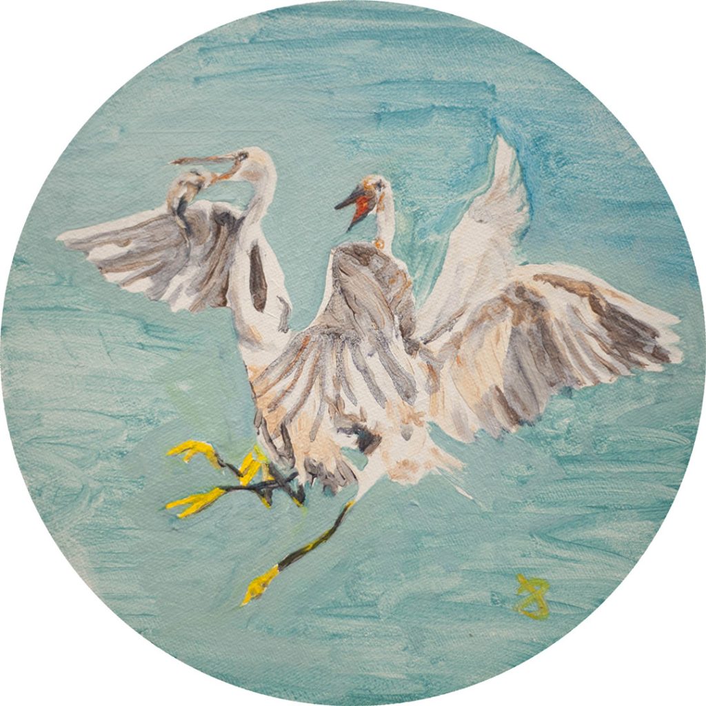 xavier-de-maisonneuve-©-sagesse-et-gourmandises-Itchus-2022-Files-Ta-pomme-!-diametre-20-cm, huile sur toile