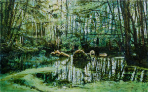 Le Berceau, 80 x 120 cm, huile sur toile, 2020