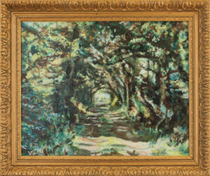 La nature à horreur du vide<br />2026, 44,5 x 36,4 cm, huile sur bois, cadre doré de 45 x 53,5 cm