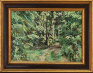 Respiration<br />2026, 27,8 x 38,5 cm, huile sur bois
cadre doré de 33 x 42,2 cm